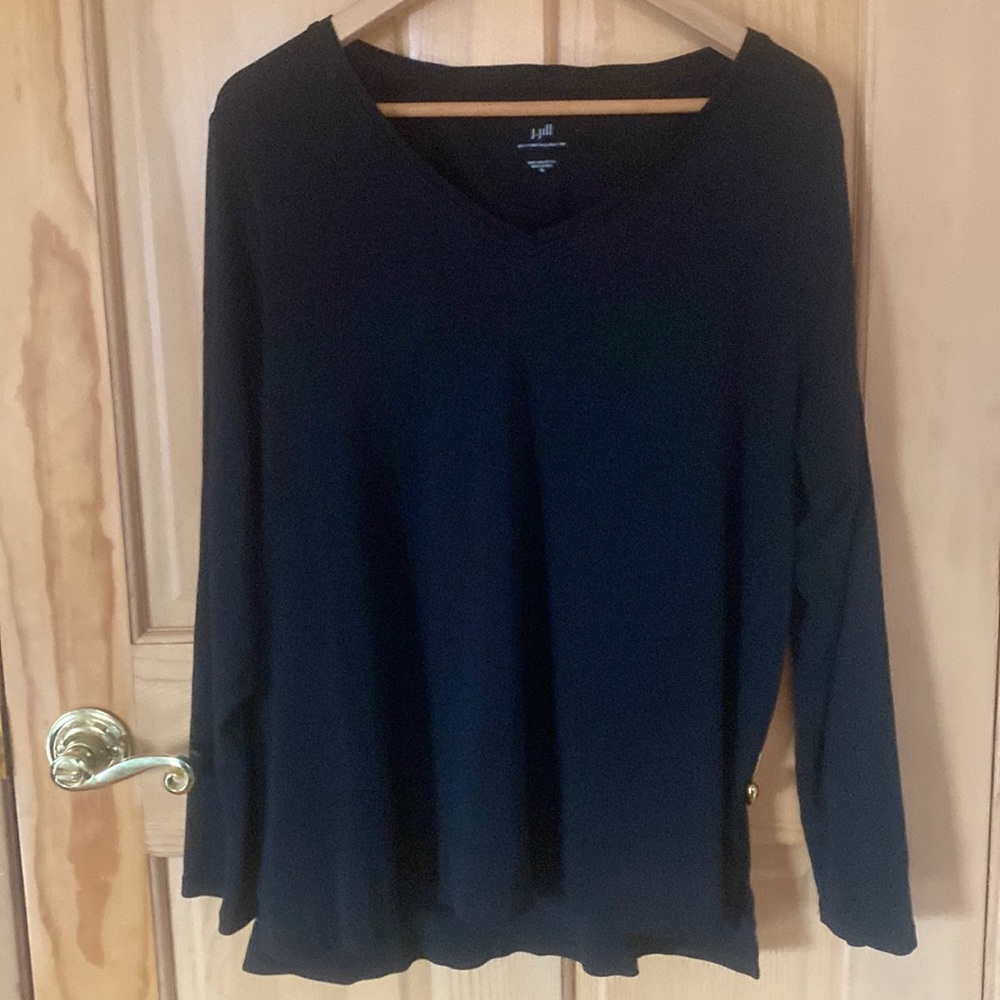 J. Jill Pima XL v-neck long sleeve tee